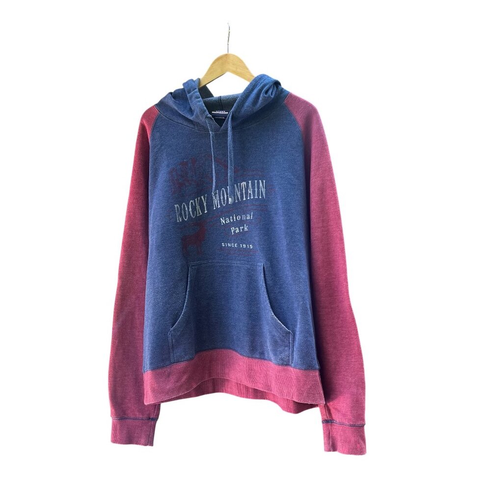 Rocky Mountain National Park Since 1915 Blue and Maroon Sweatshirt Size XL